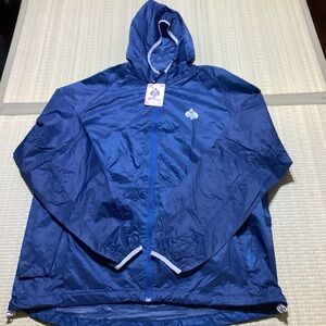 SOFLETE THE ZEPHYR HOODED WINDBREAKER BLUE MENS XL